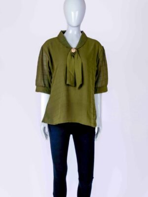 Women's Green solid top