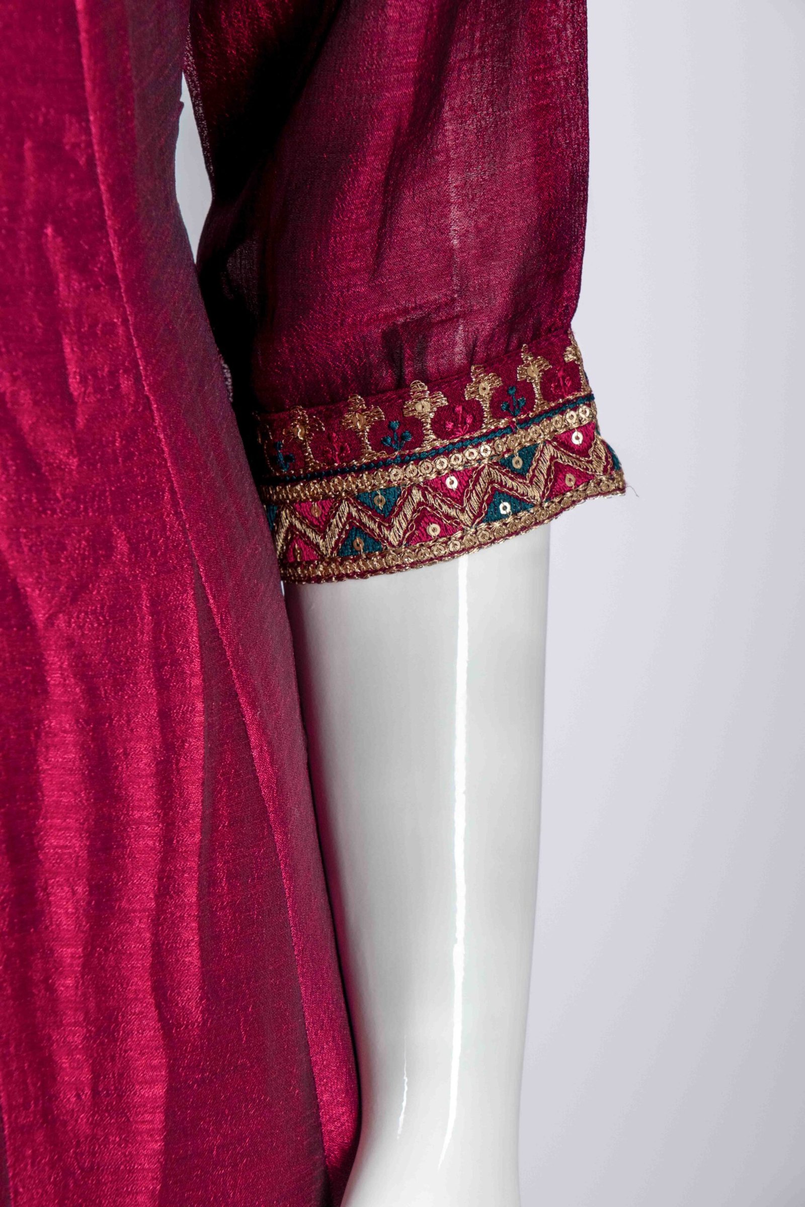 Women's beautiful maroon ethnic embroidered salwar set