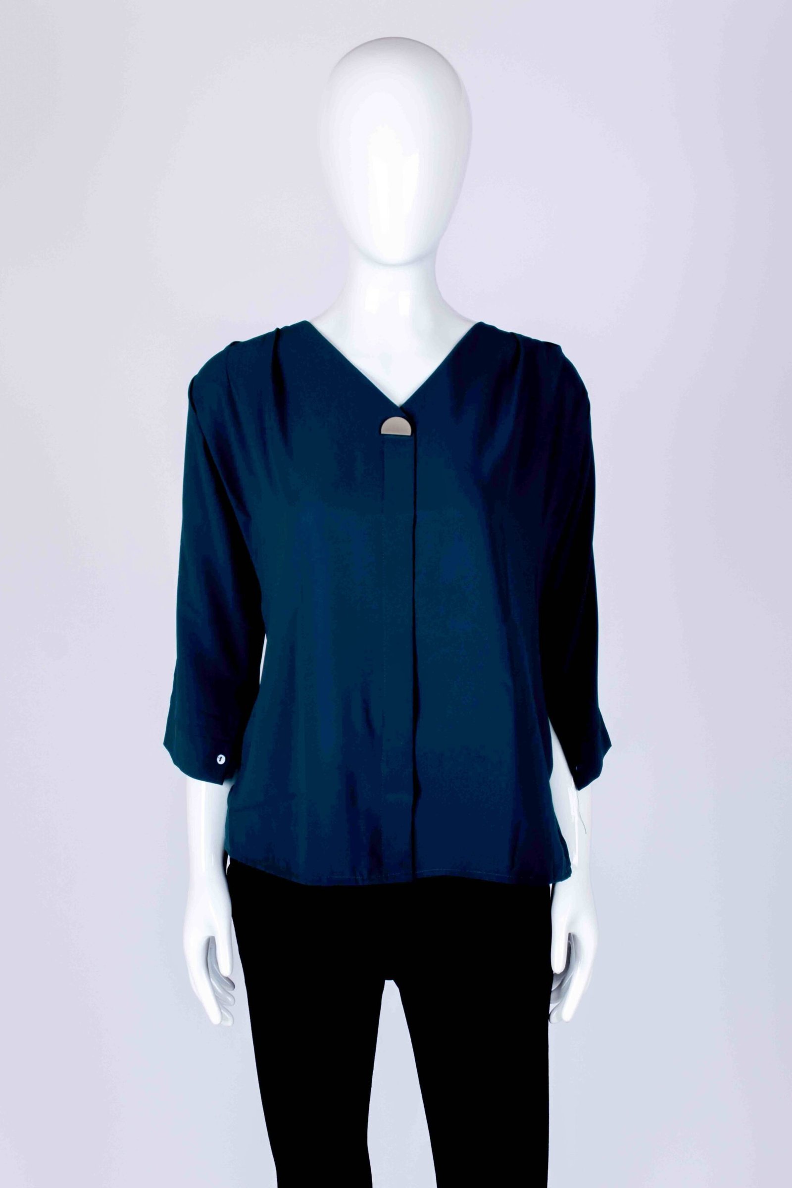 Women's Navy Blue solid top