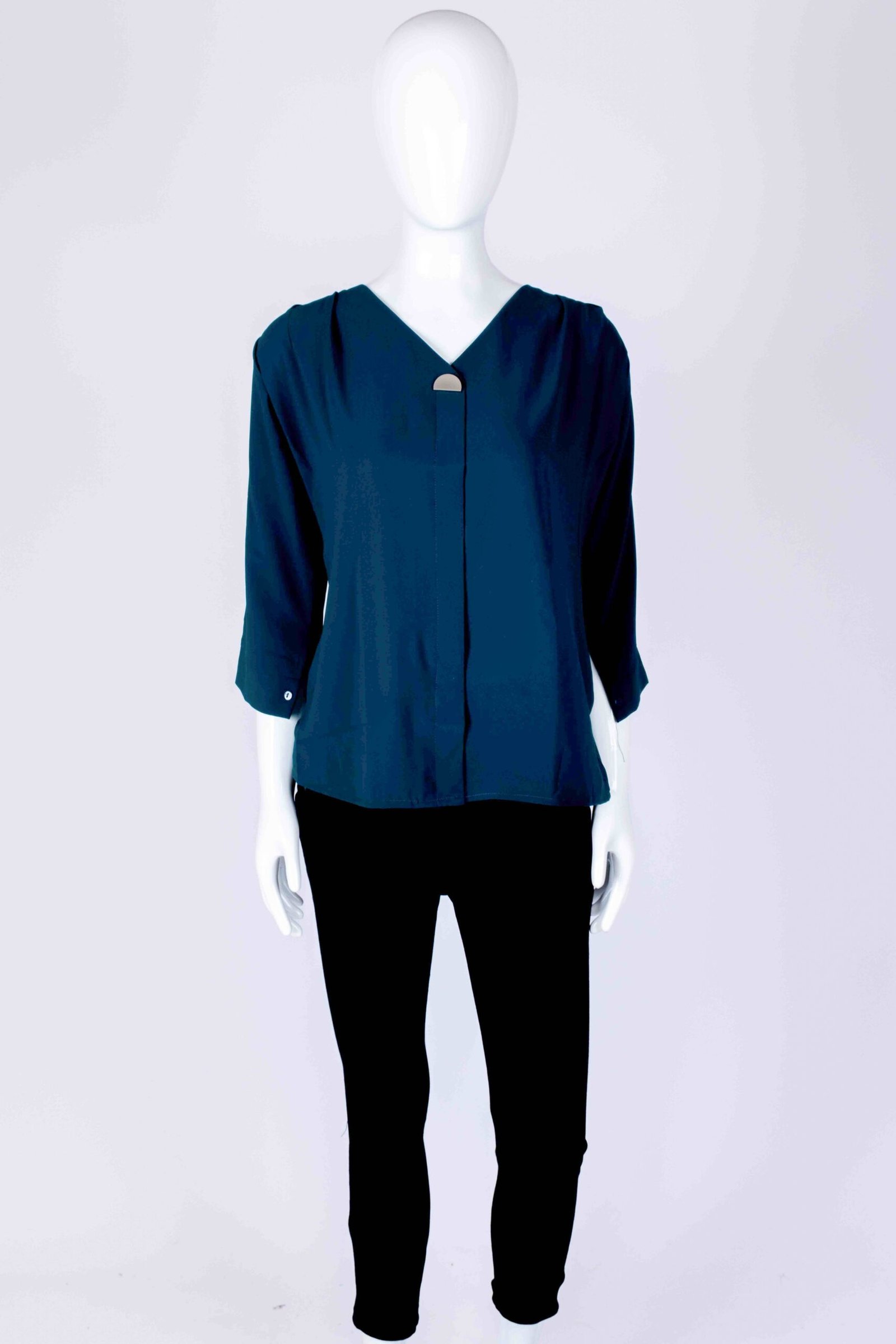 Women's Navy Blue solid top