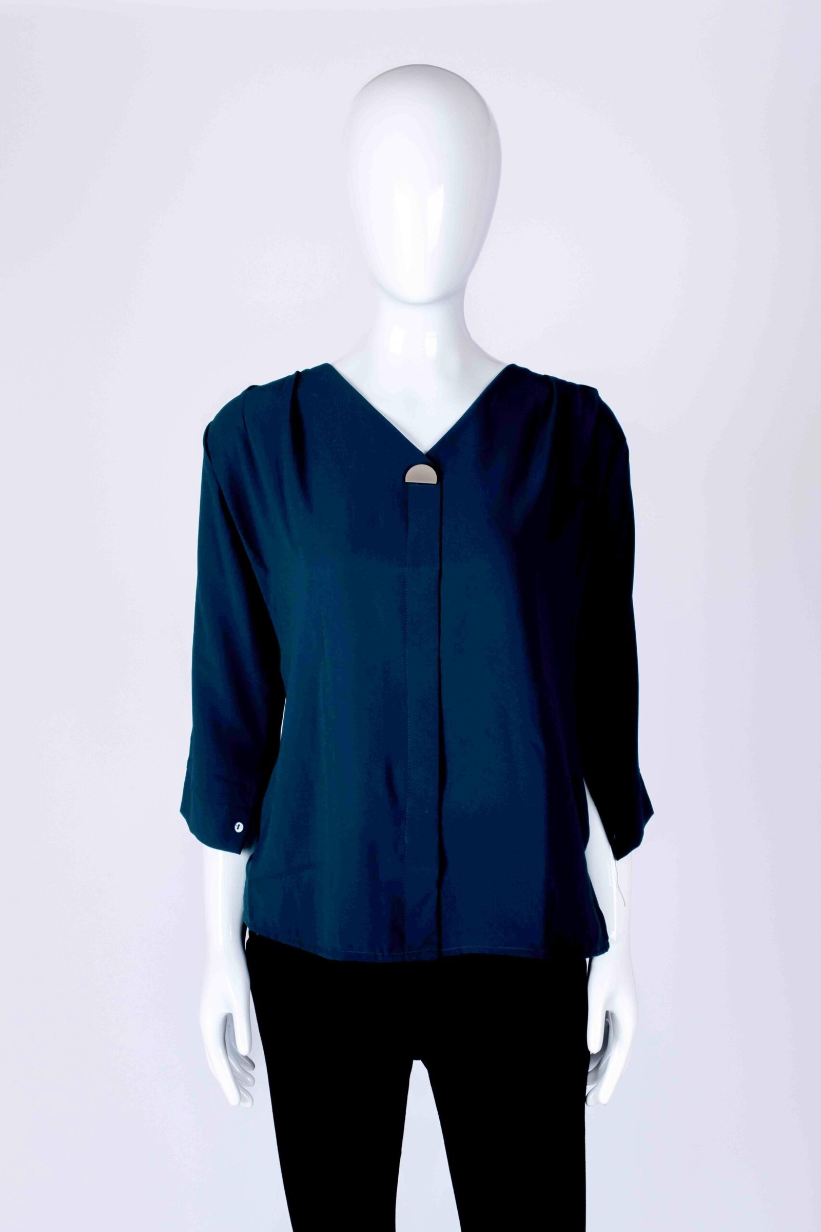 Women's Navy Blue solid top