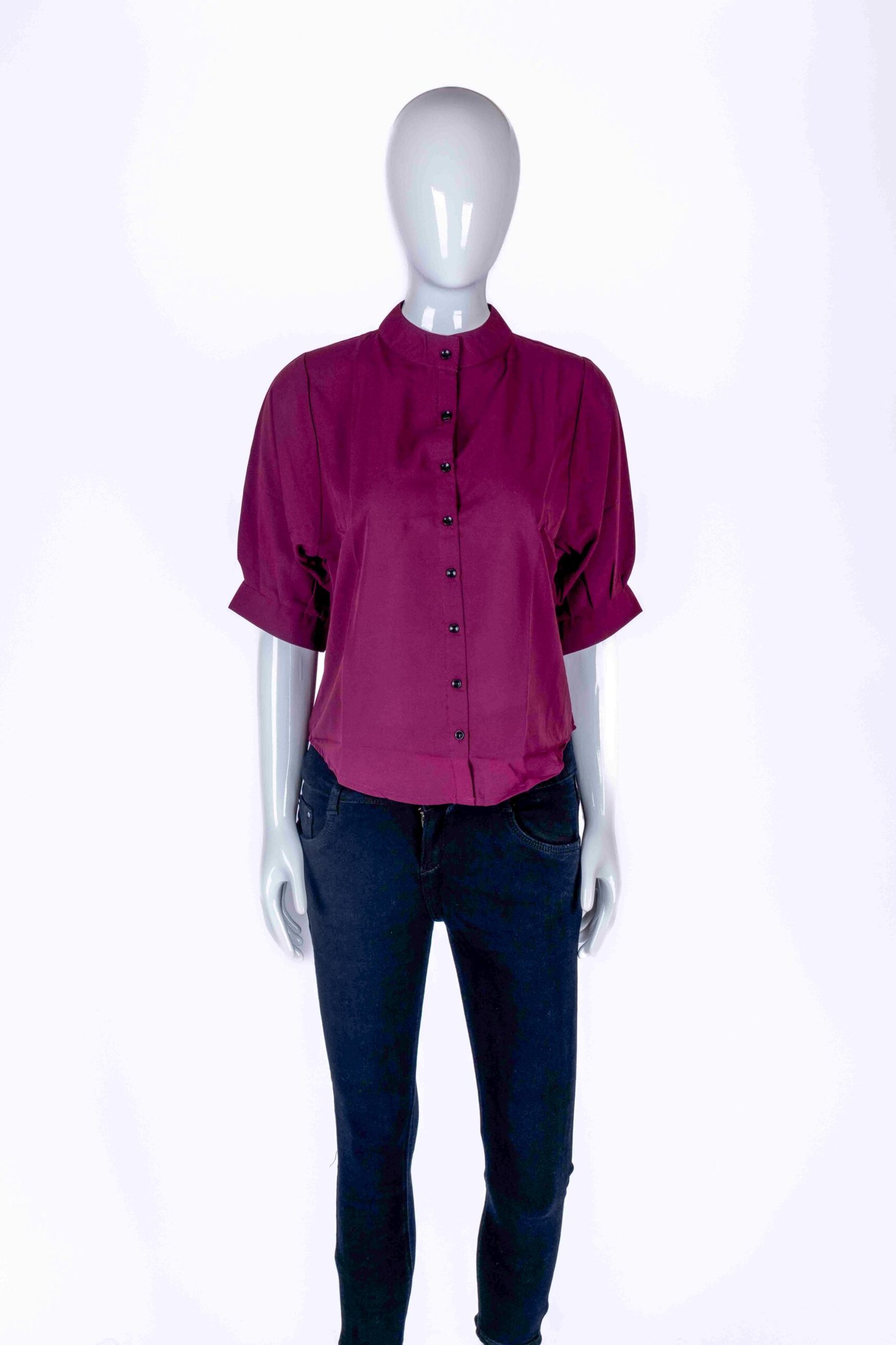 Women's Purple solid shirt top