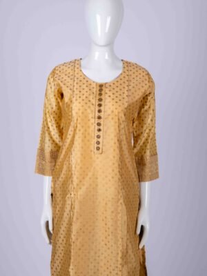 Women's Golden polka dot kurta top