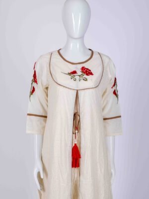 Women's Off-White hakoba floral embroidery kurta top