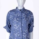 Women's Blue floral print top