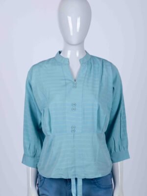 Women's Sky Blue solid top