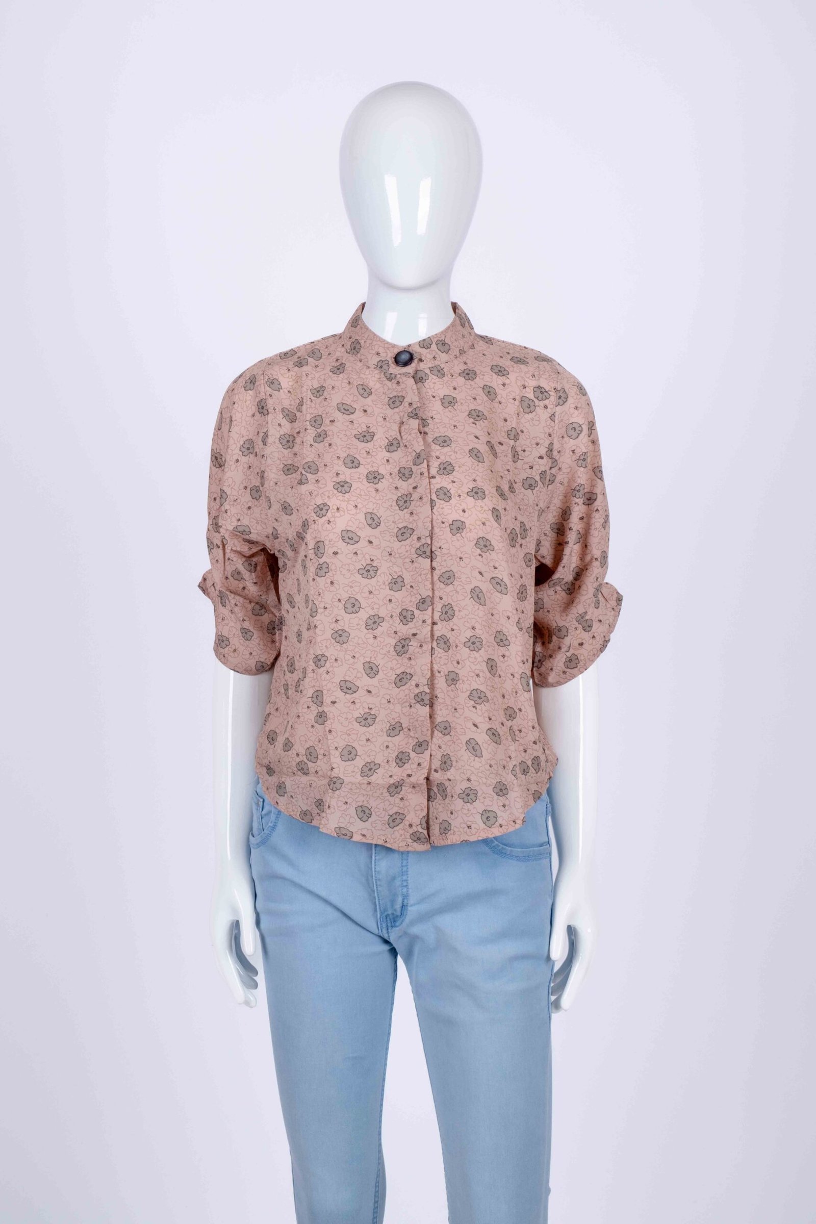 Women Brown floral top