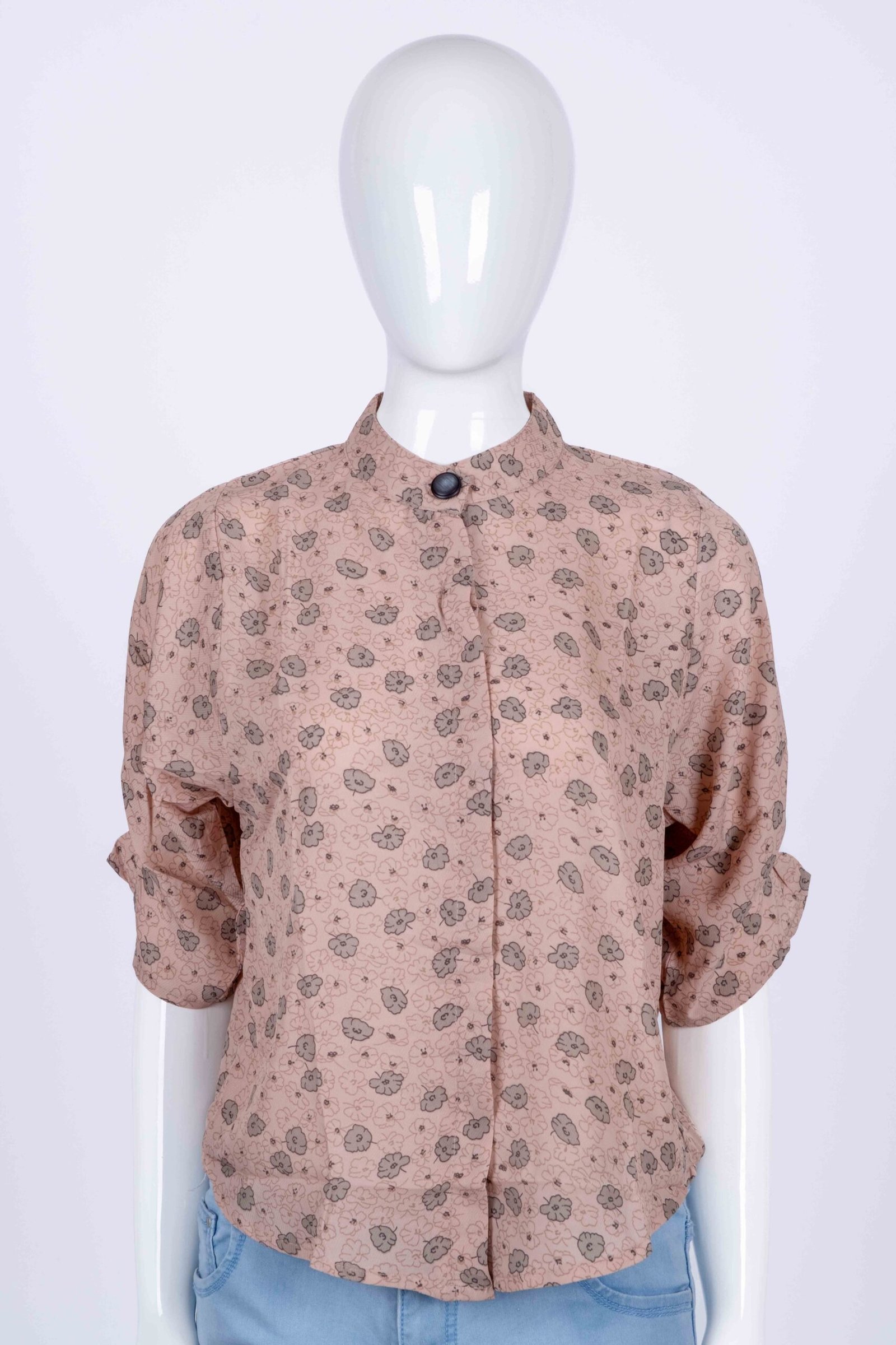 Women Brown floral top