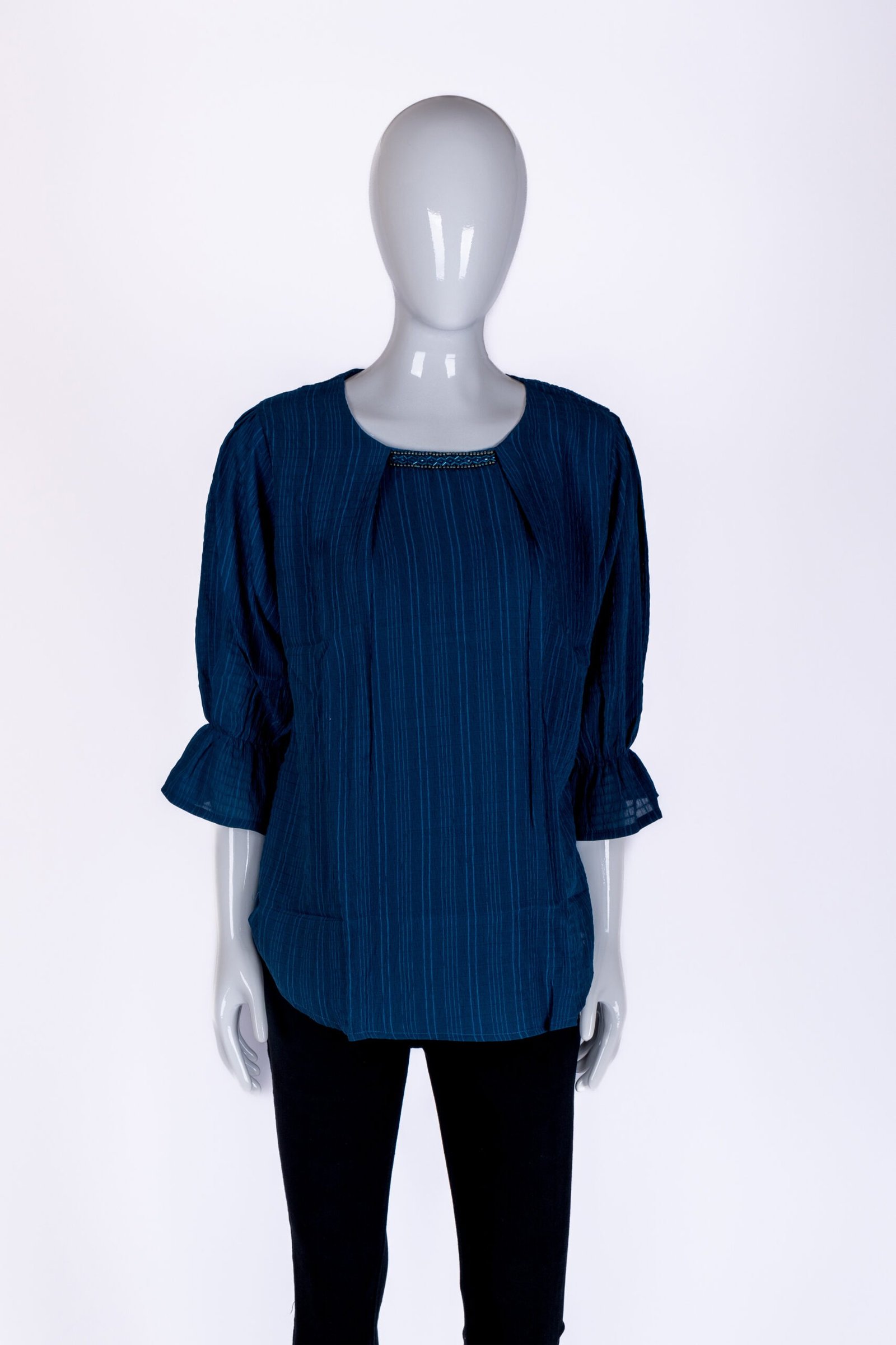 Women's Blue striped top