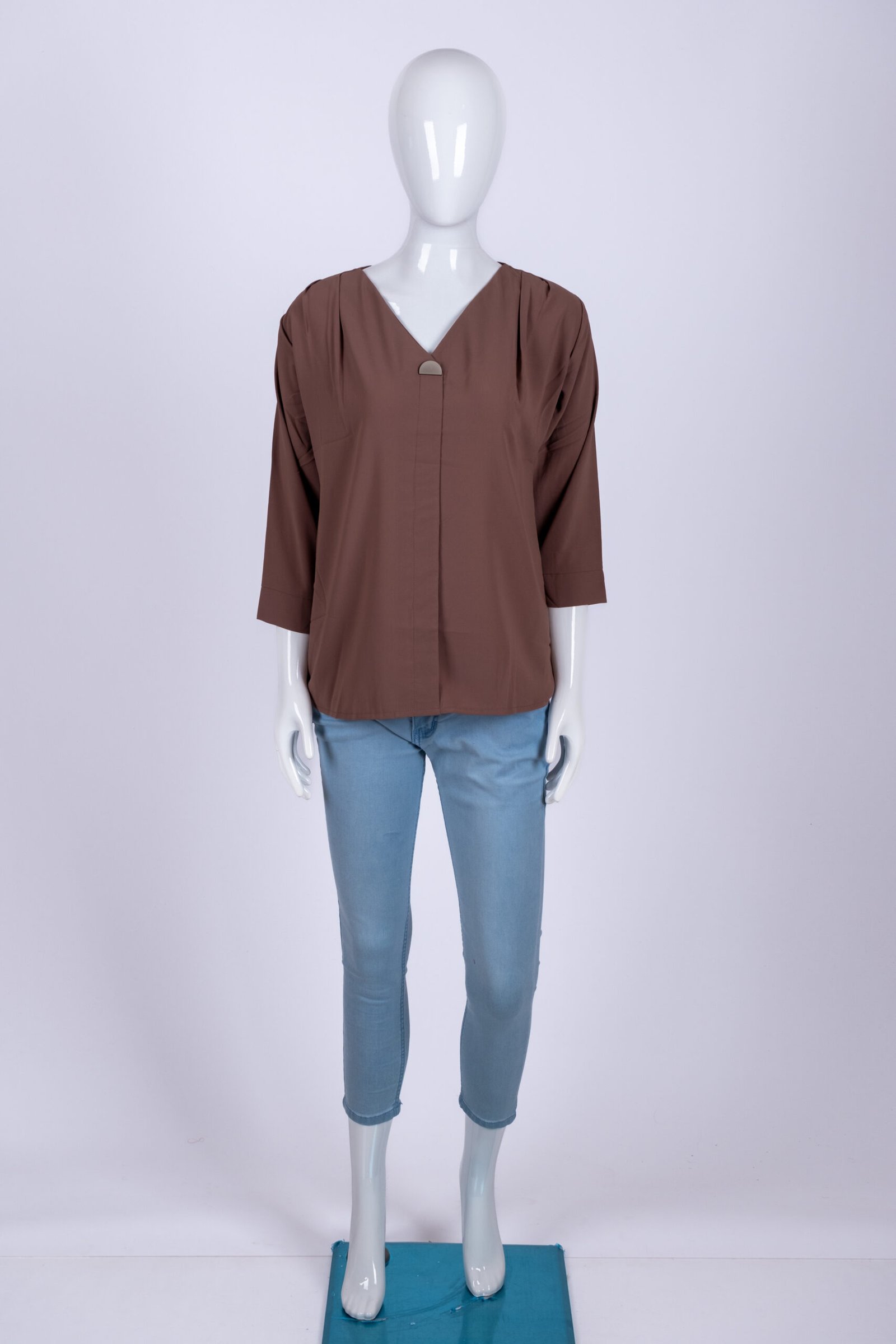 Women's Brown solid top