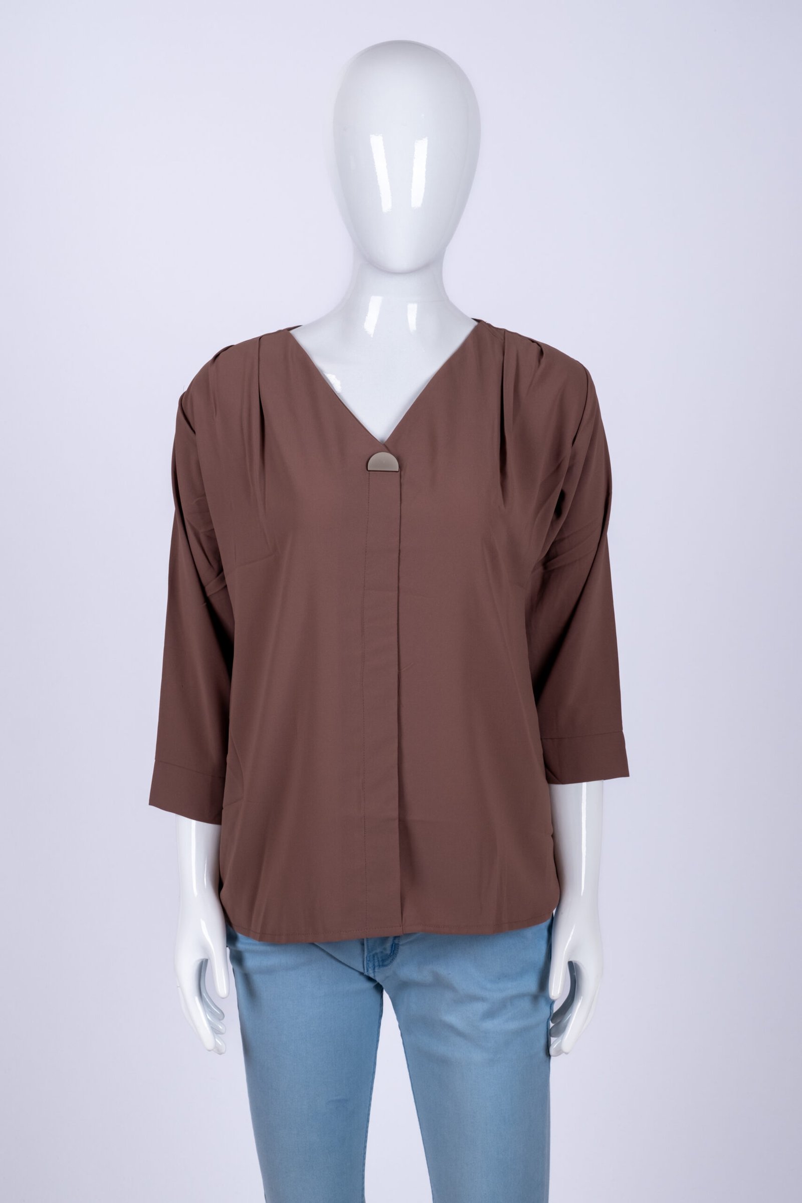 Women's Brown solid top