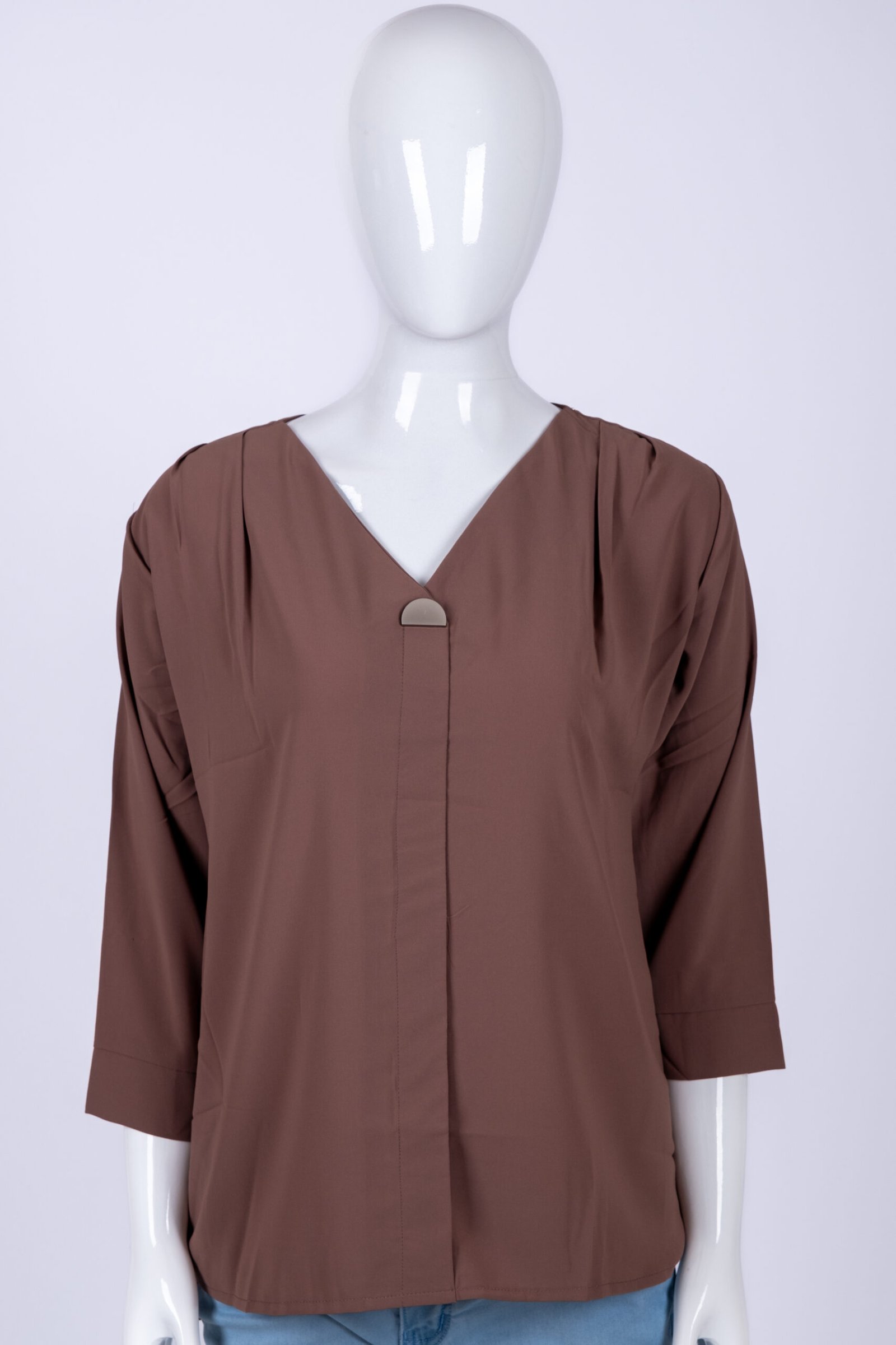 Women's Brown solid top