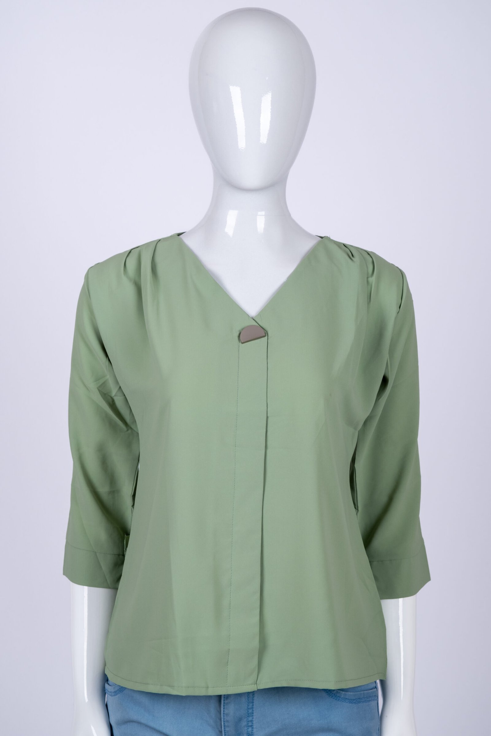 Women's Pista Green solid top