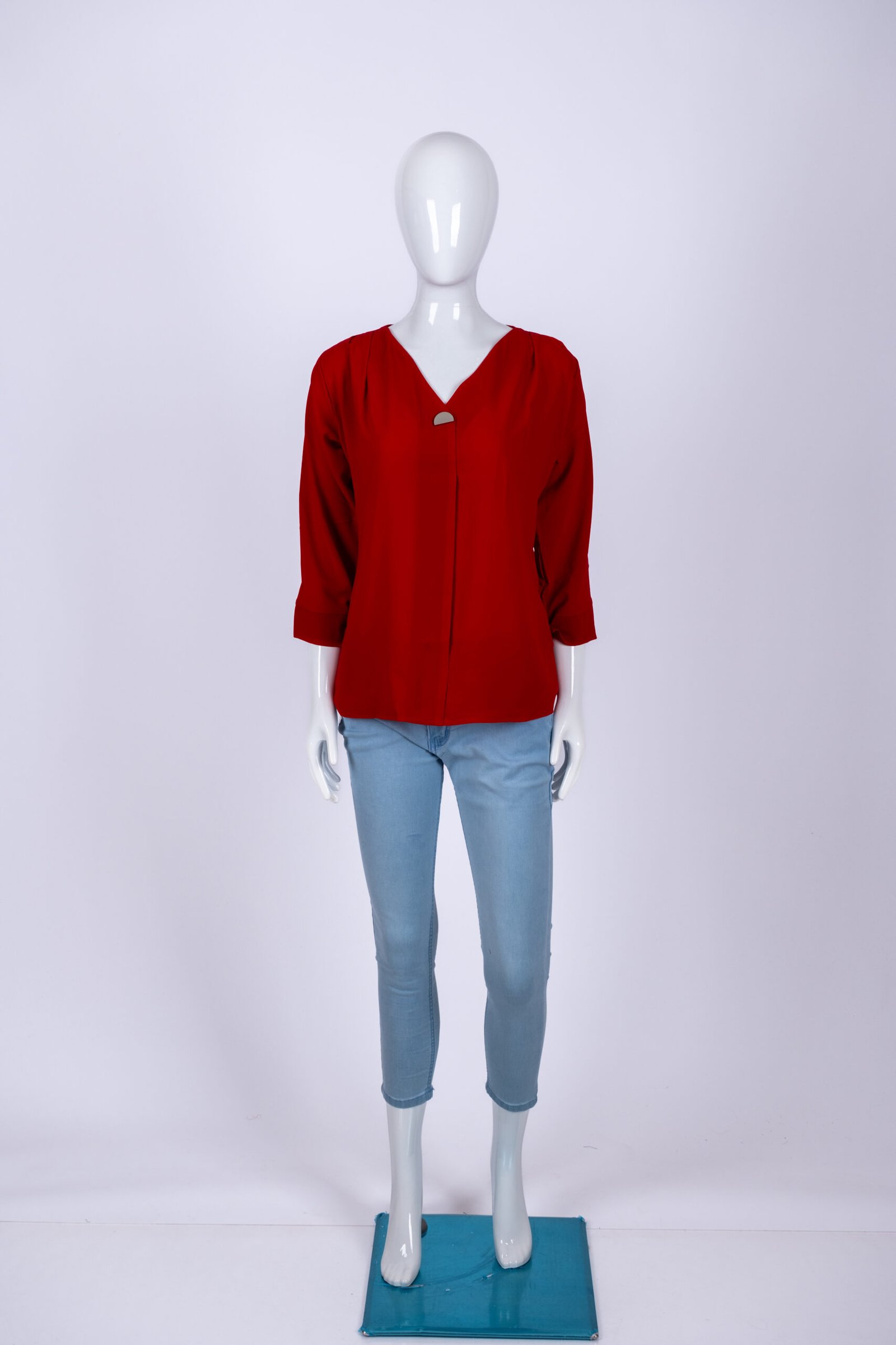 Women's Red solid top