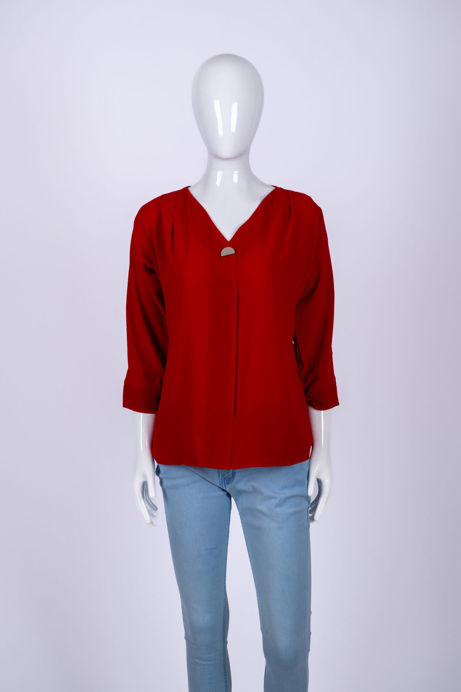 Women's Red solid top