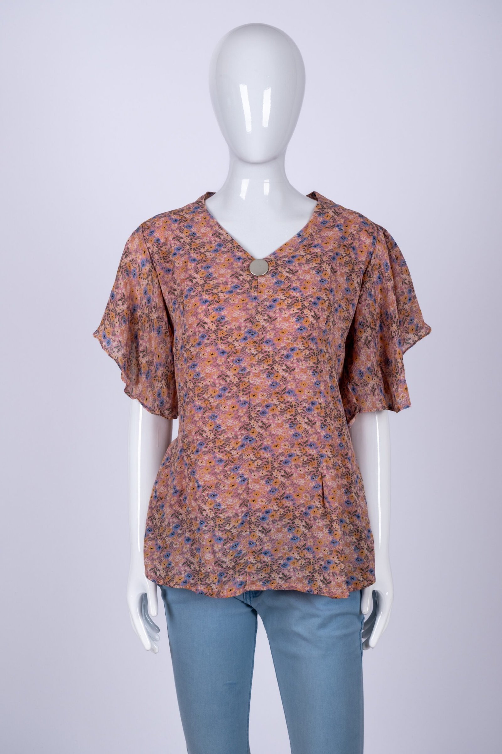 Women's Peach floral top