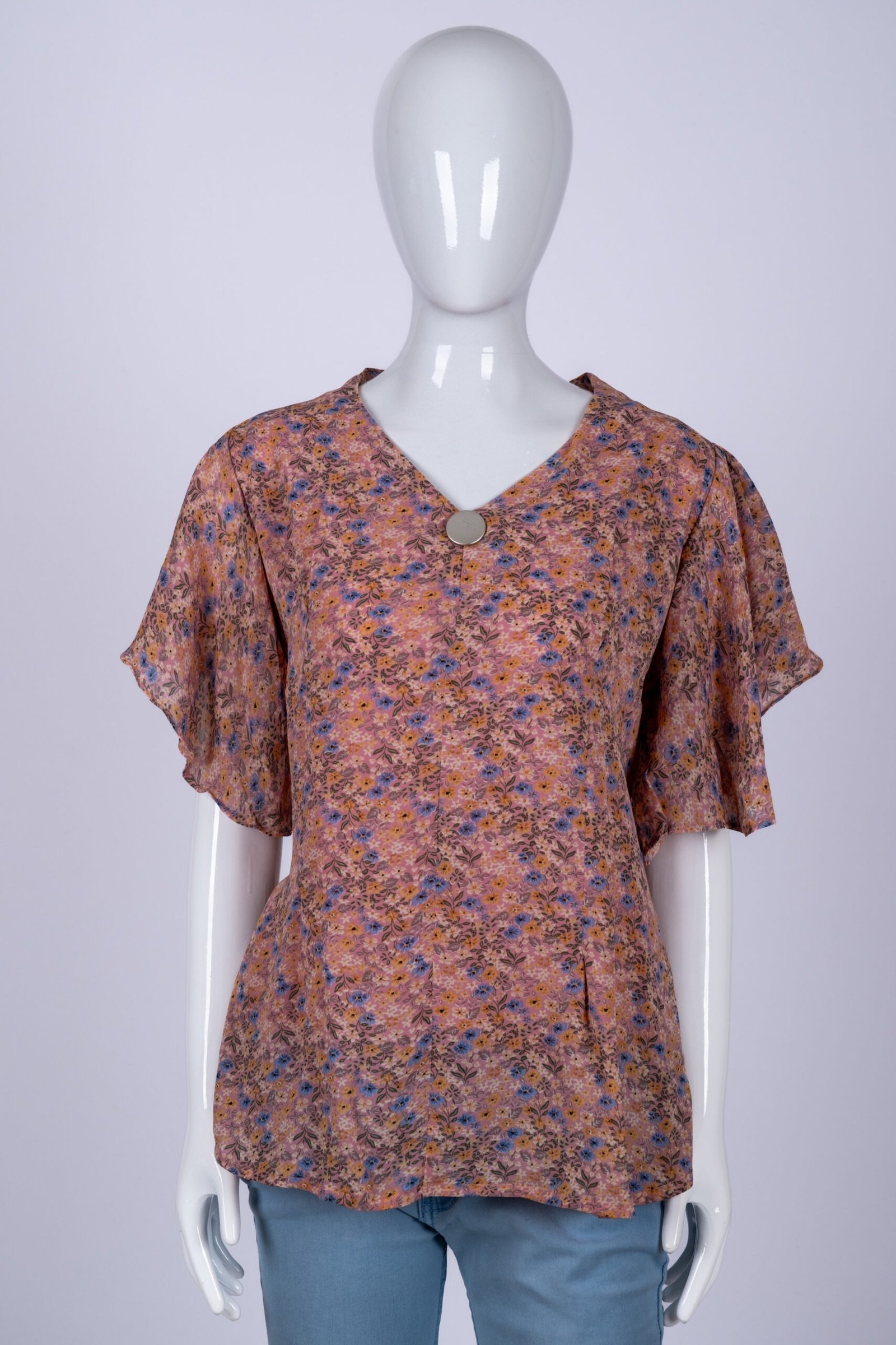 Women's Peach floral top