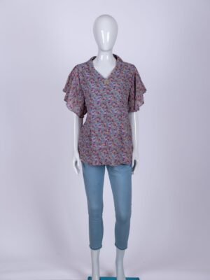 Women's Blue floral top