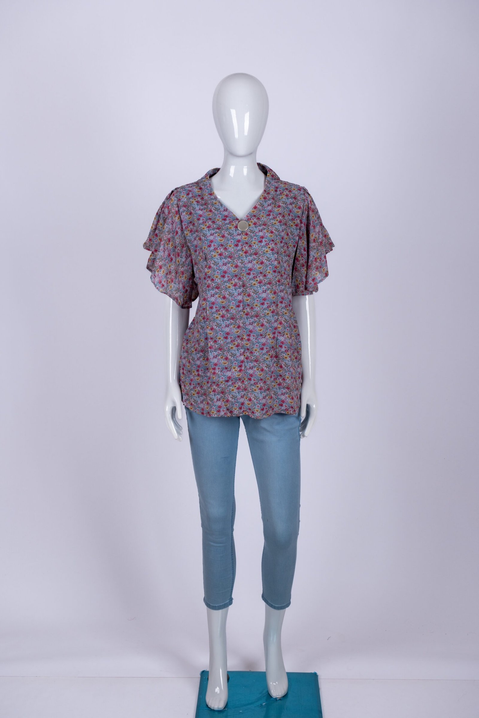 Women's Blue floral top