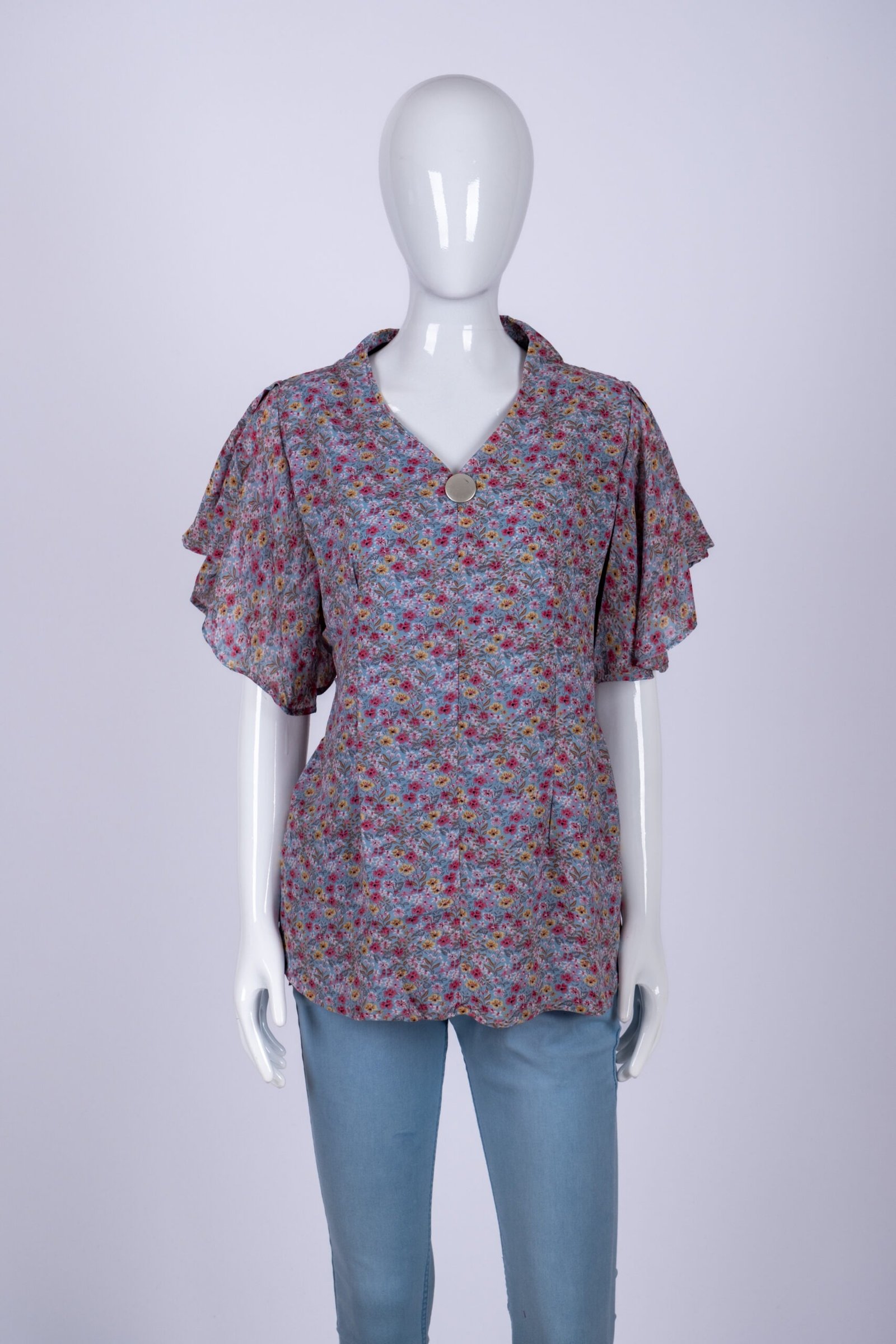 Women's Blue floral top