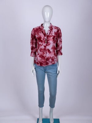 Women's Pink floral patterned top