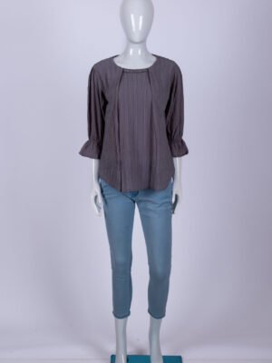 Women's Grey striped top